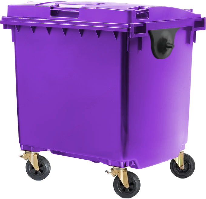 Wheelie Bin - 1100 Ltr - Purple