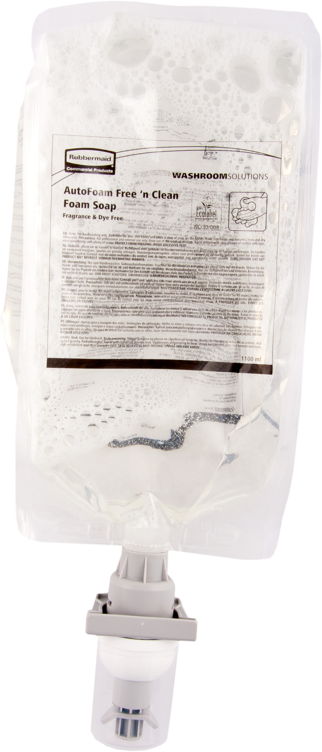 Rubbermaid AutoFoam Free 'N Clean Foam Soap - Ecolabel - 1100ml