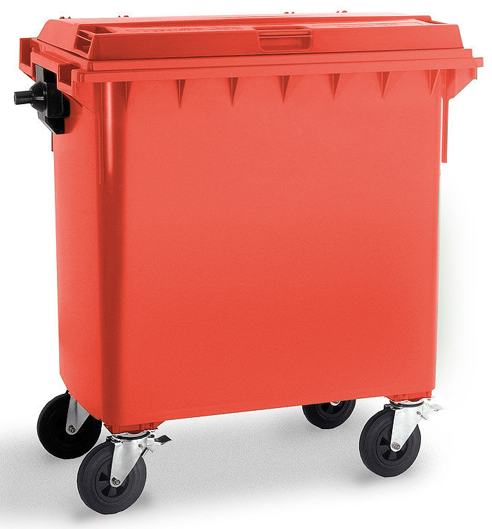 Wheelie Bin - 770 Ltr - Red