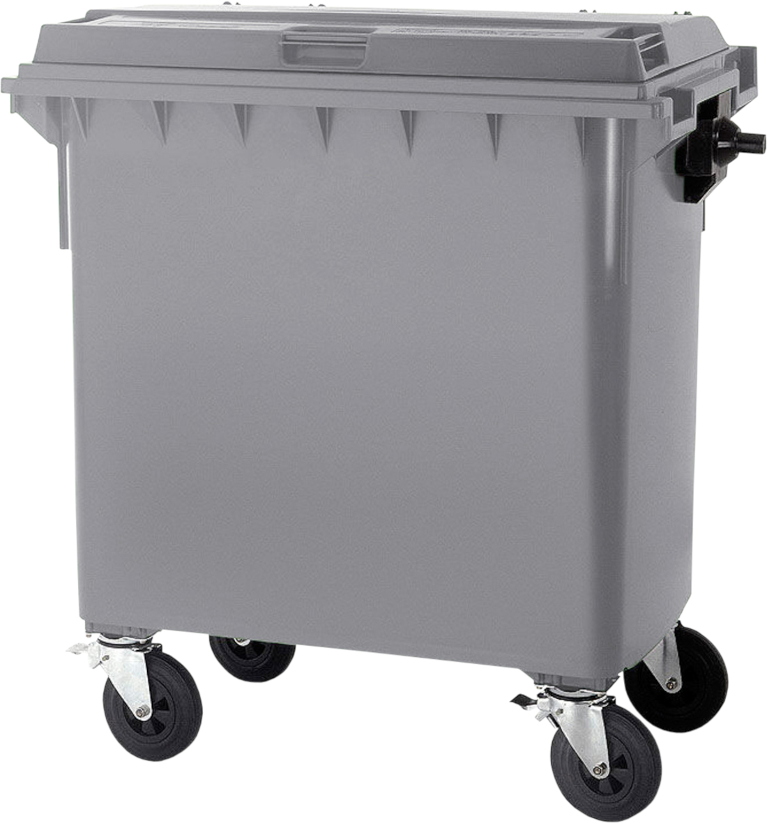 Wheelie Bin - 660 Ltr - Steel Grey