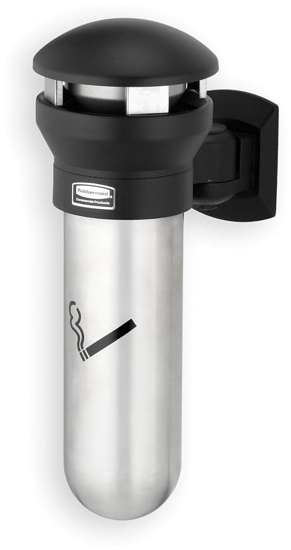 Rubbermaid Infinity Wall-Mounted Smokers' Bin - Stainless Steel