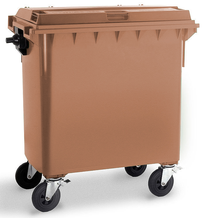 Wheelie Bin - 770 Ltr - Brown