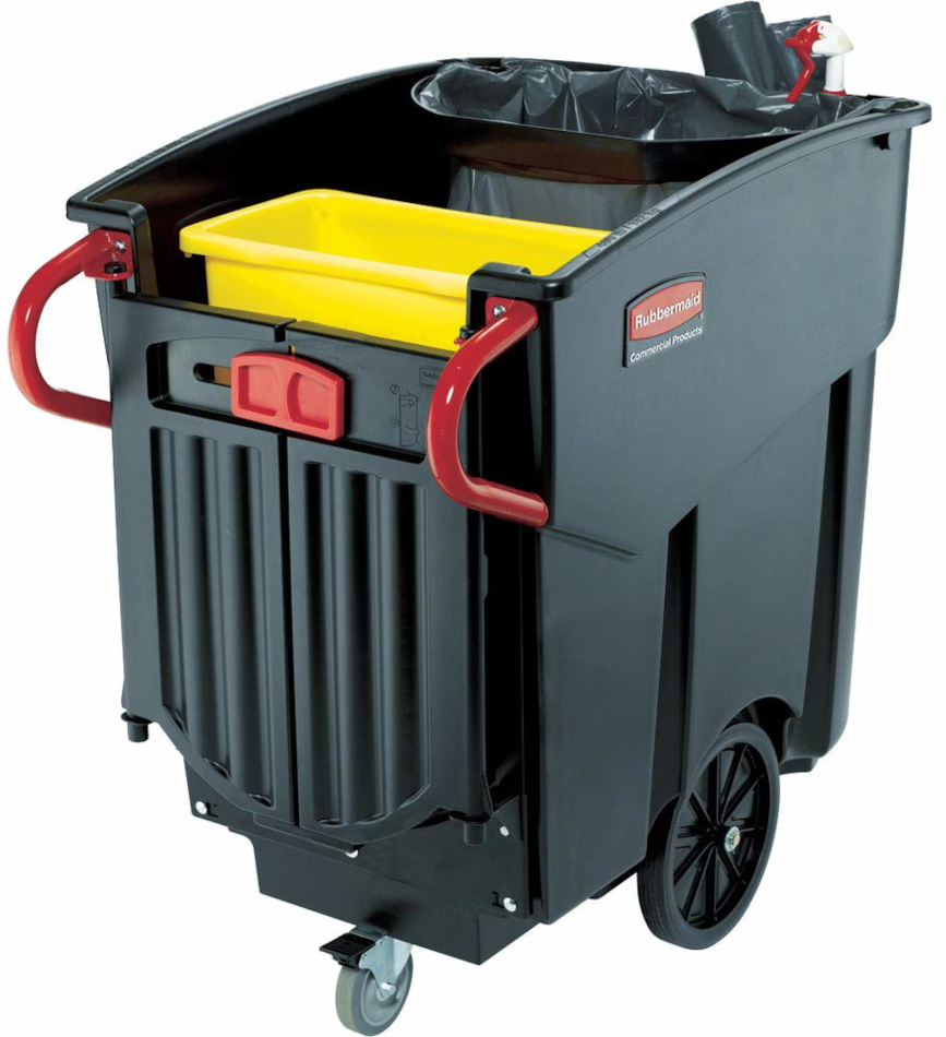 Rubbermaid Mega BRUTE Mobile Waste Collector - 450 Ltr - Black