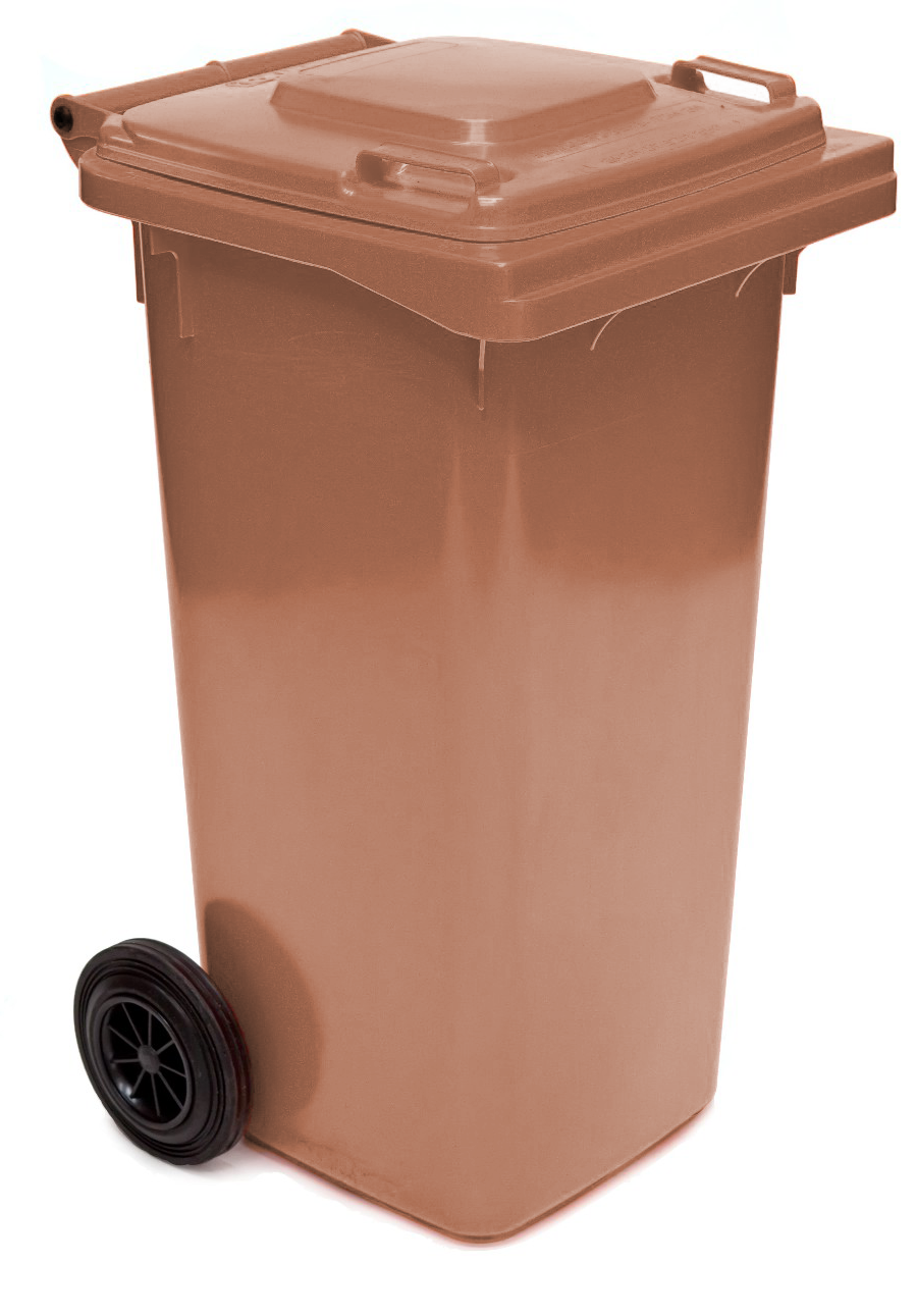 Wheelie Bin - 140 Ltr - Brown