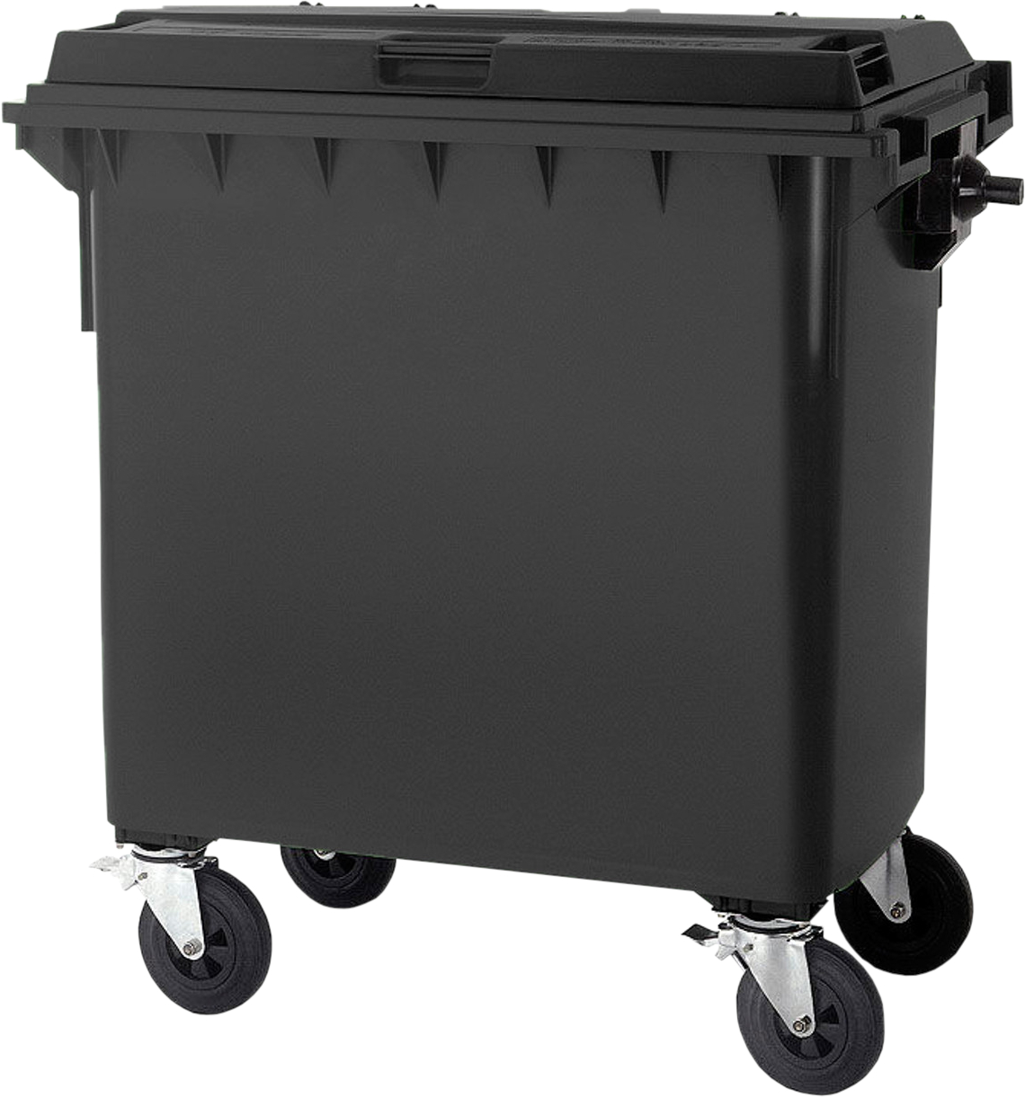 Wheelie Bin - 660 Ltr - Black/Grey