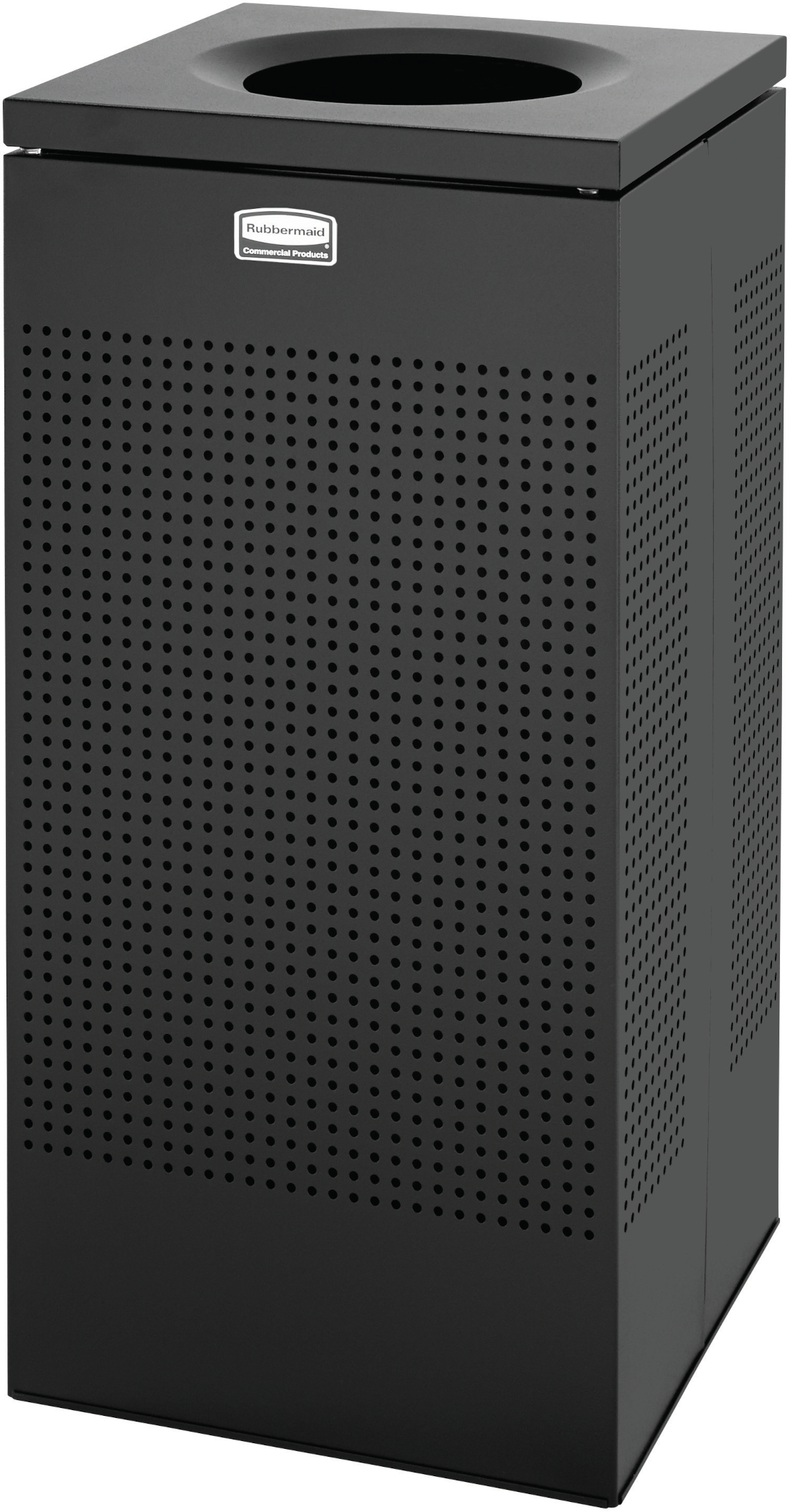 Rubbermaid Silhouettes Square Open Top Bin - 60 Ltr - Textured Black