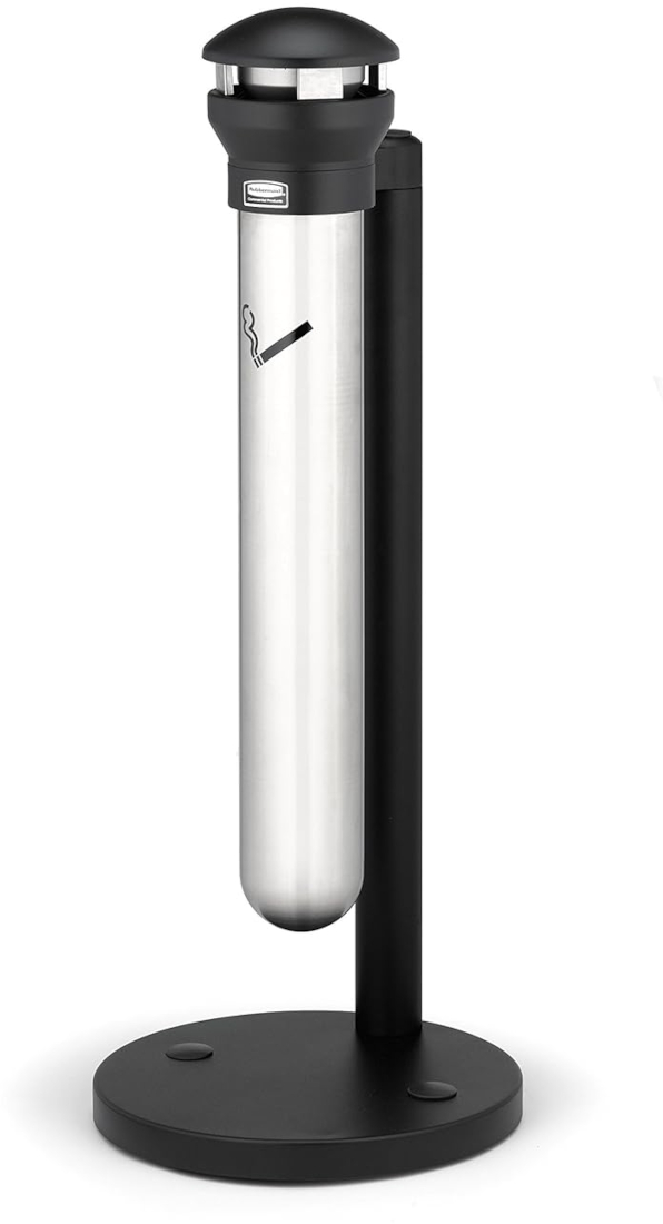 Rubbermaid Infinity Base-Mount Smokers' Bin - Stainless Steel