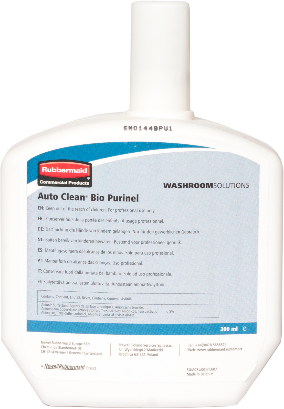 Rubbermaid AutoClean Refill - 300ml - Bio-Purinel