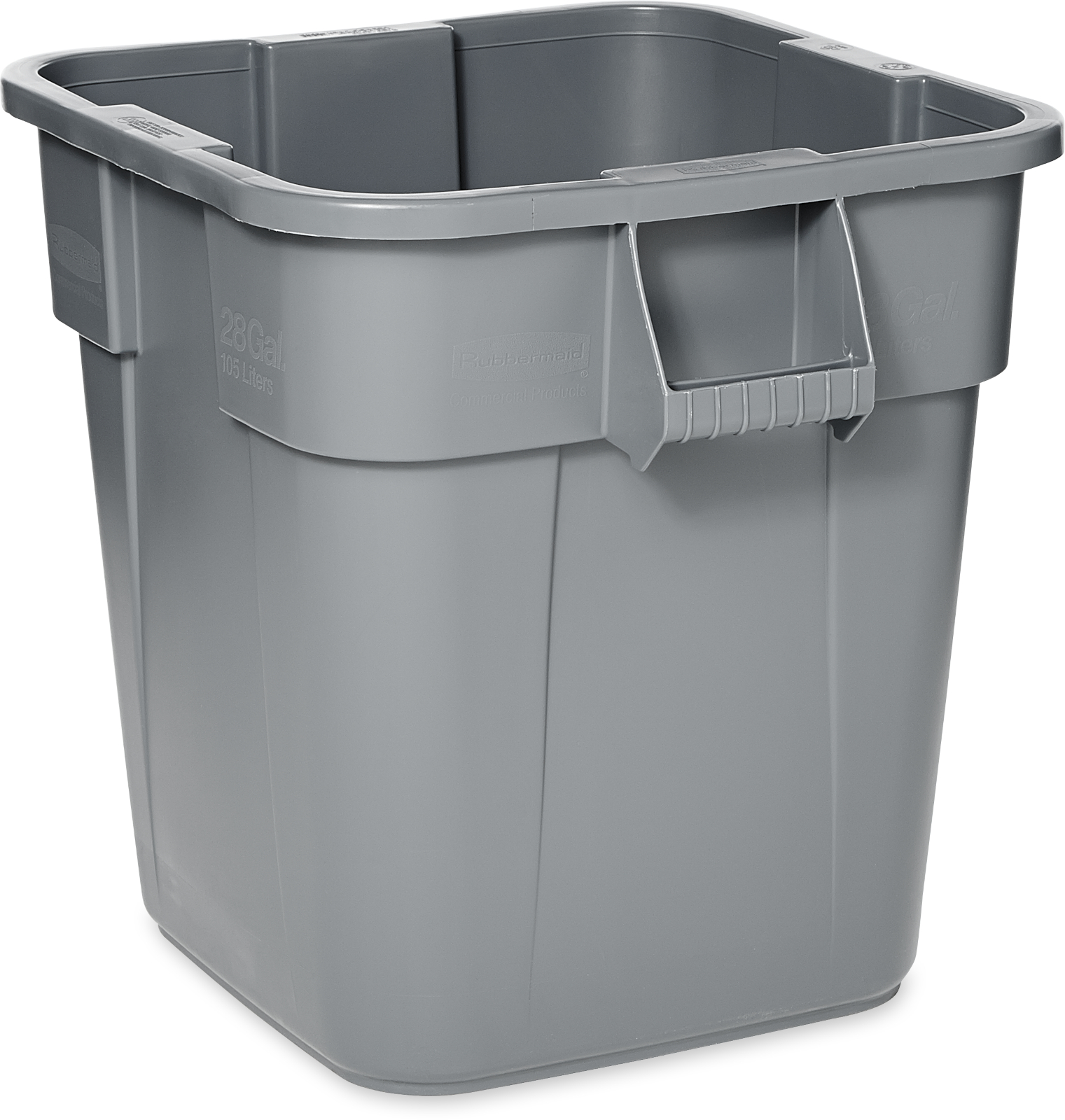 Rubbermaid Square BRUTE Container - 106 Ltr - Grey