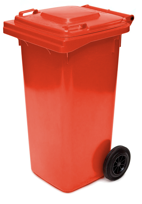 Wheelie Bin - 120 Ltr - Red