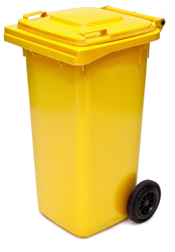 Wheelie Bin - 120 Ltr - Yellow