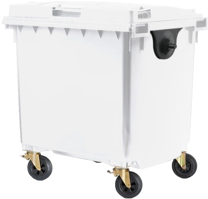 Wheelie Bin - 1100 Ltr - White