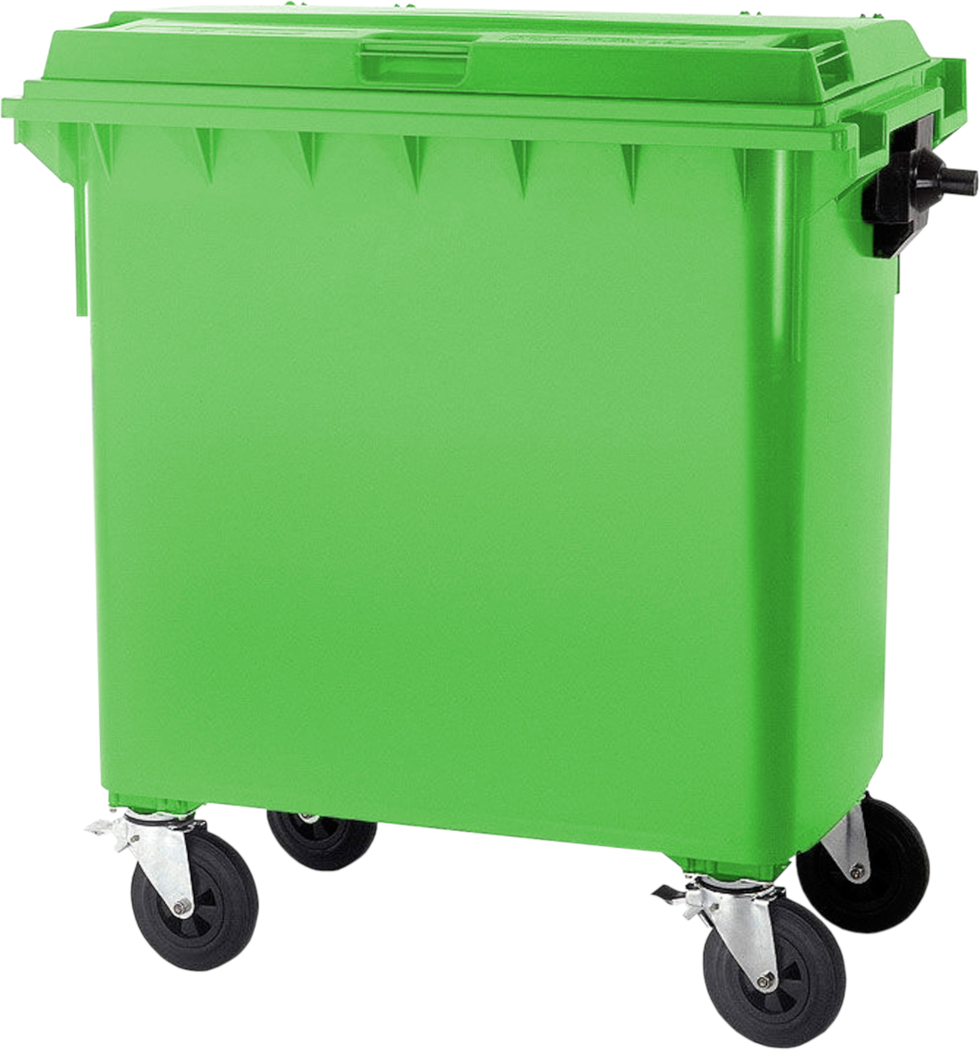 Wheelie Bin - 660 Ltr - Lime Green
