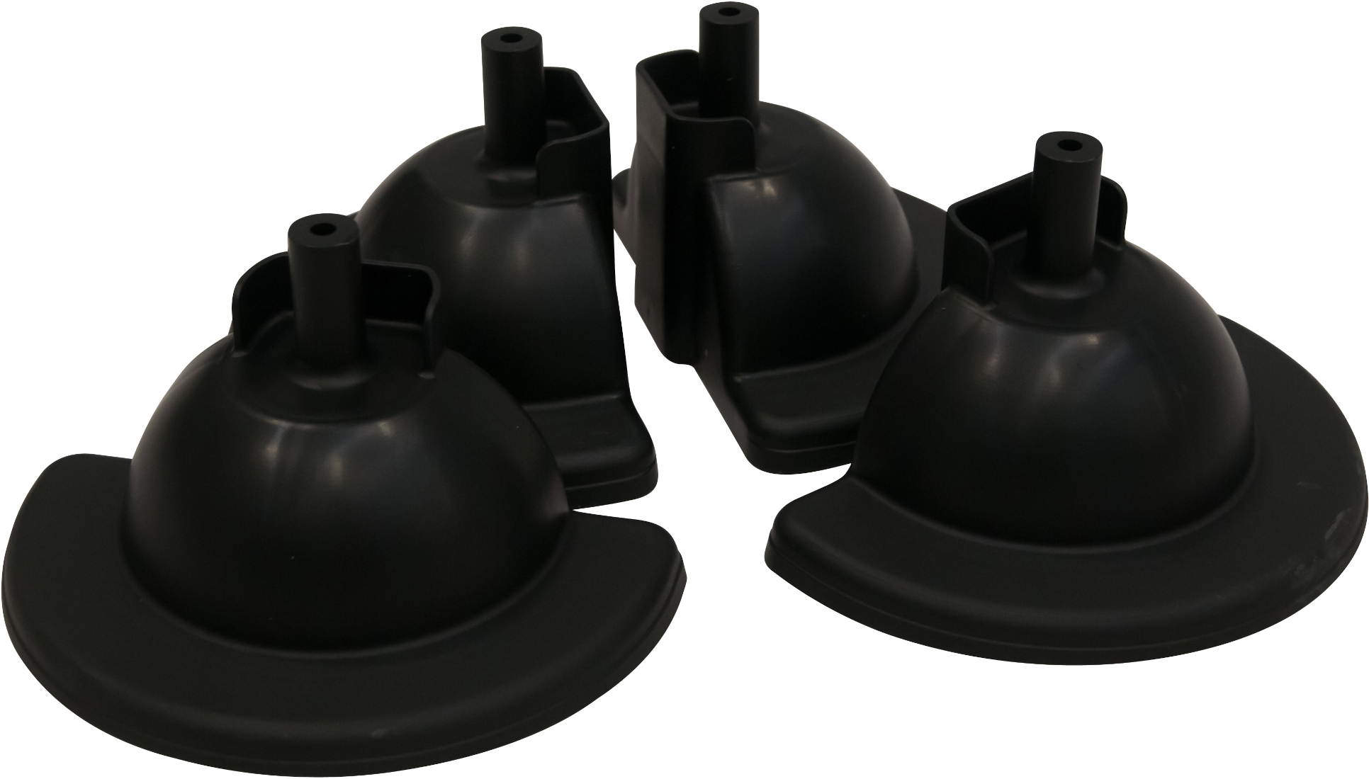 Replacement Feet for Rubbermaid Sturdy Chairs - Set of 4 - Black