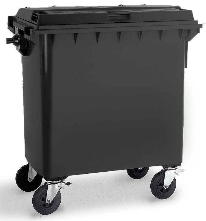 Wheelie Bin - 770 Ltr - Black/Grey